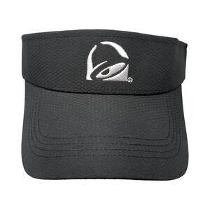 Taco Bell Stapback Sun Visor Cap Black One Size Adjustable Embroidered Outdoor